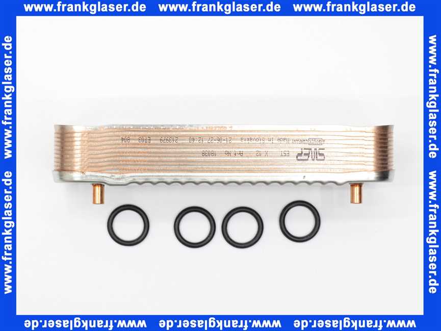 7101160 Junkers Plattenwärmetauscher komplett mit Dichtungen für U002-U104