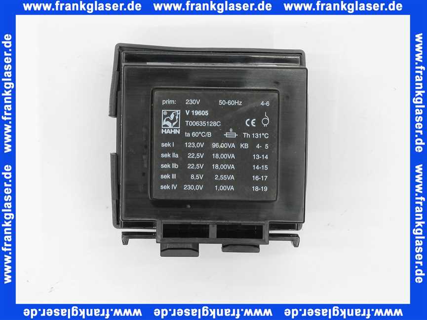 7101640 Junkers Trafo Typ EI 66/30 kompl.