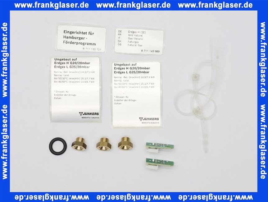 7710239043 Junkers Gasart-Umbausatz 31-21,23 für ZSBR/ZWBR 11-25