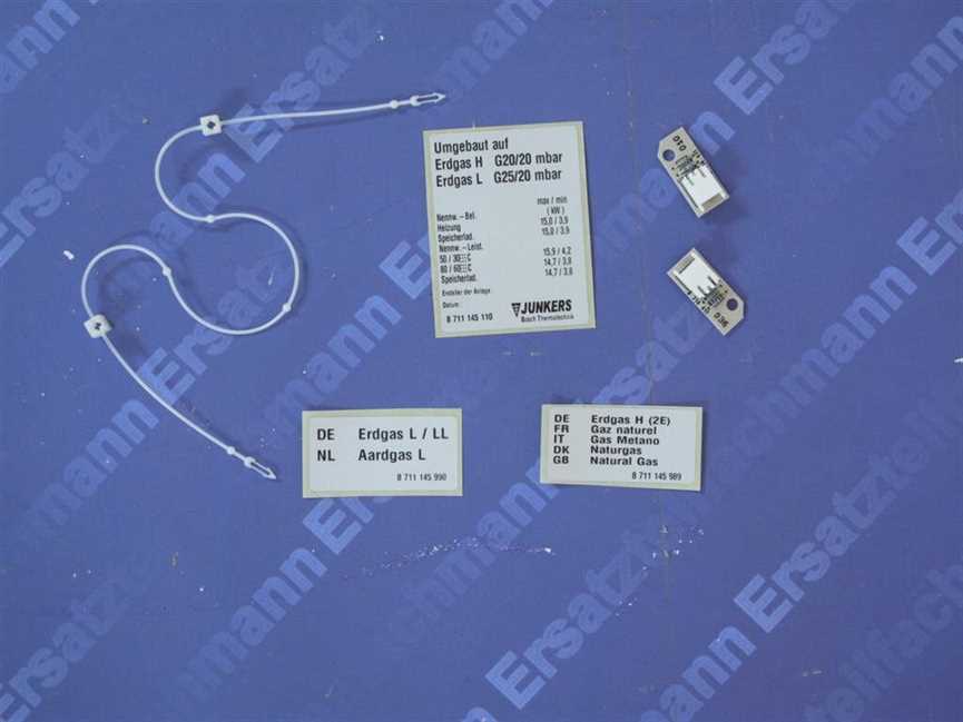 7710239073 Junkers Gasart-Umbausatz 3121,23 für ZBS/ZSBR5-16..