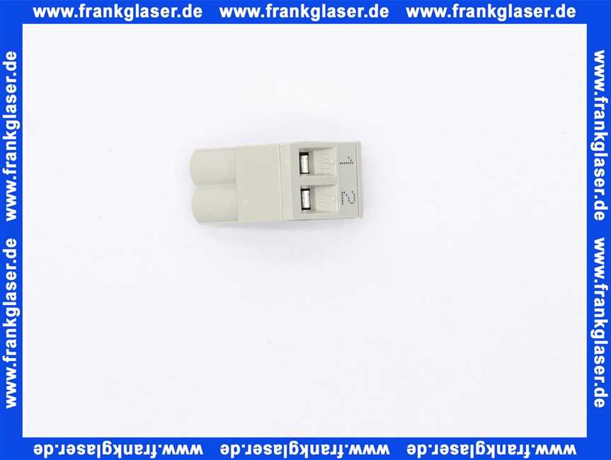 7747026992 Junkers Anschlussklemme steckbar 2-pol grau FW für IGM, BK 13.., BK 15..