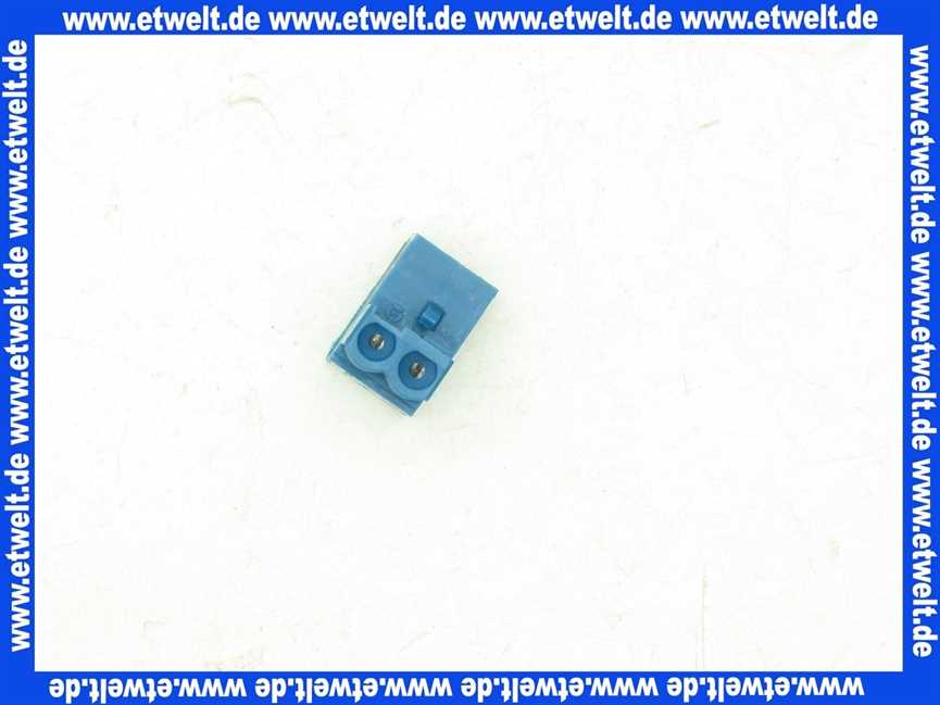 7747027014 Junkers Anschlussklemme steckbar 2-pol blau, für IGM, BK 13, BK 15