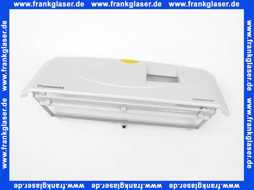 87155066140 Junkers Klappe hellgrau zu Cerastar Deckel Abdeckhaube