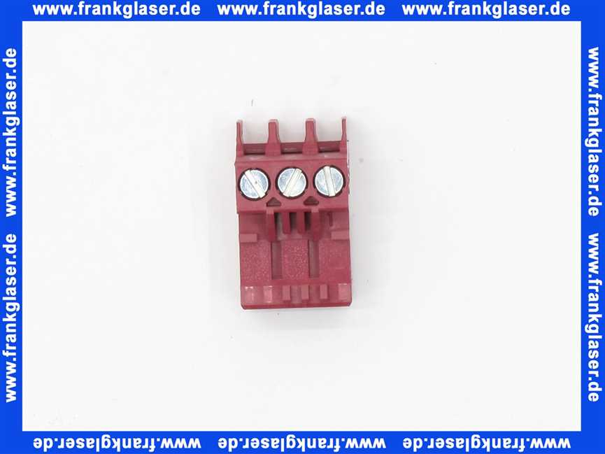 8718582619 Junkers Anschlussklemme 3-polig purpurrot für ICM