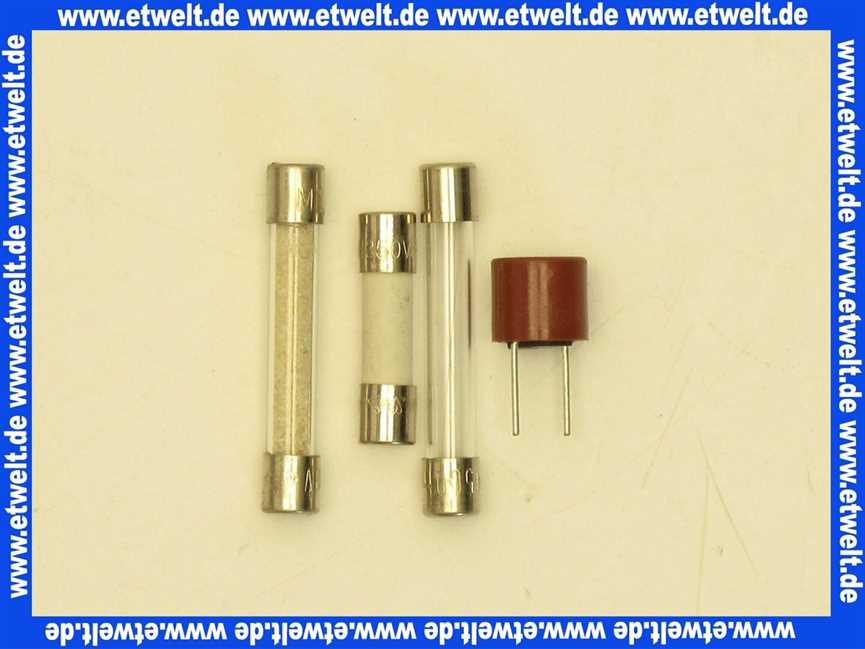 87445030120 Junkers Sicherungssatz 1,0/0,5/2,5/0,125A
