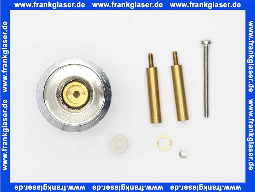 00028-C Kaja Verlängerungssatz für UP-Termostat ohne Absperrung in chrom