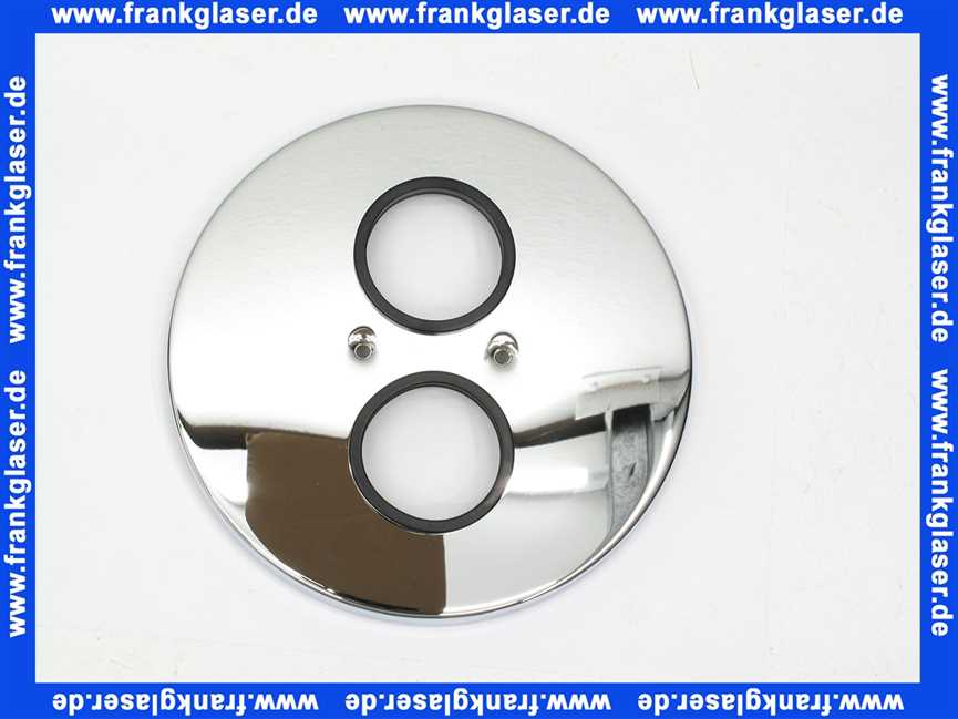 00175-C Kaja Wandrosette für IPURI-Unterputz-Thermostat mit Absperrung in chrom