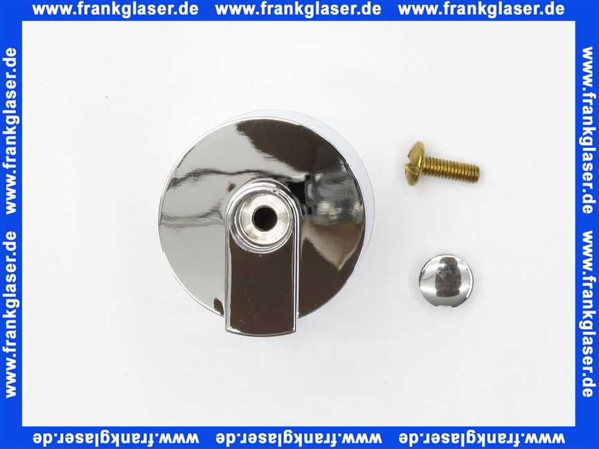 00281-C Kaja Mengenreguliergrifffür Unterputz-Thermostat mit Absperrung in chrom