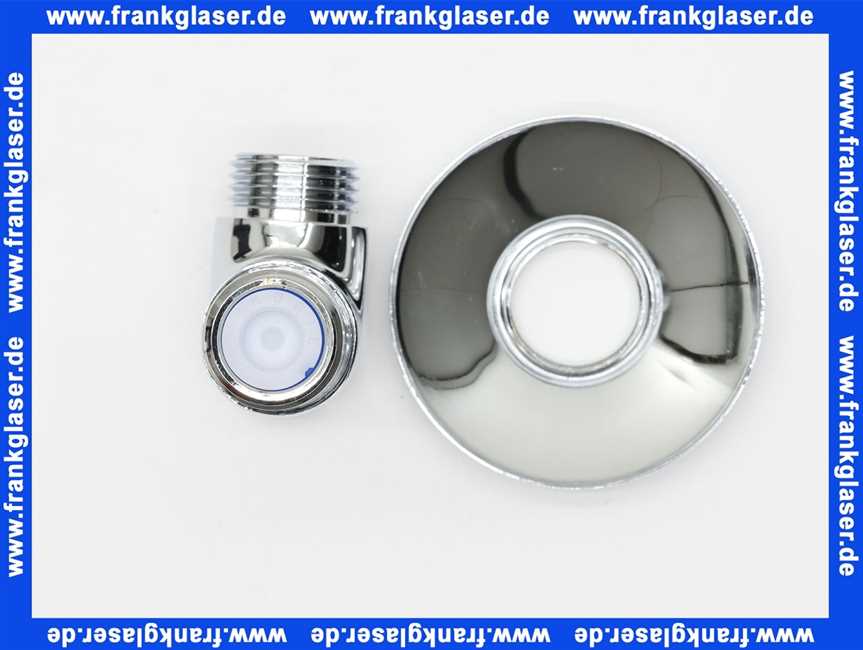 13506-C Kaja UP-Anschlußwinkel Brausewinkel 1/2 ohne Haken in chrom