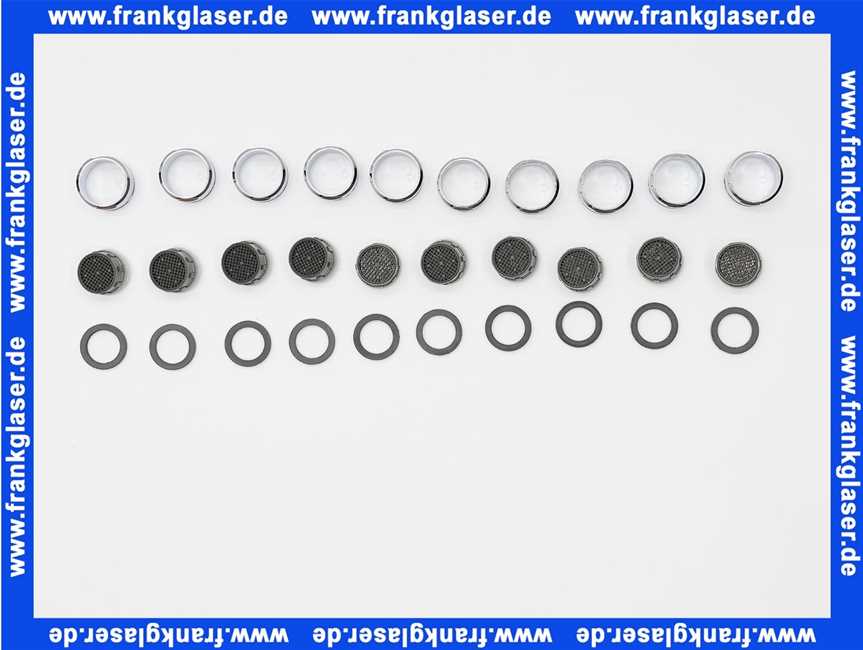 13901-C Kaja Luftsprudler M24x1,10er-Pack, in chrom