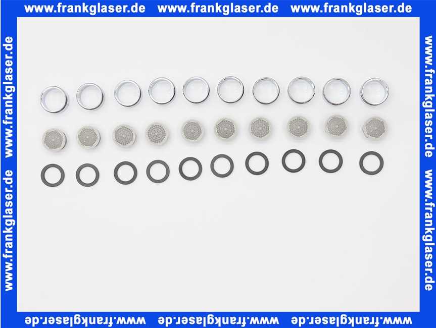 13901-C Kaja Luftsprudler M24x1,10er-Pack, in chrom