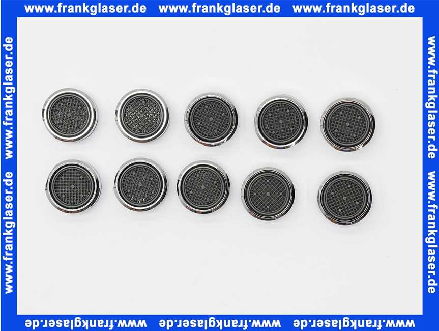 13901-C Kaja Luftsprudler M24x1,10er-Pack, in chrom