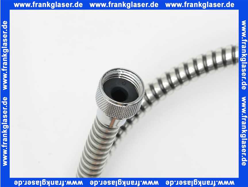 28110-C Kaja Metalleffekt-Flexschlauch Brauseschlauch mit Konus 125 cm x 1/2 x 1/2 Farbe chrom