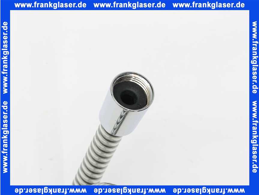 28110-C Kaja Metalleffekt-Flexschlauch Brauseschlauch mit Konus 125 cm x 1/2 x 1/2 Farbe chrom