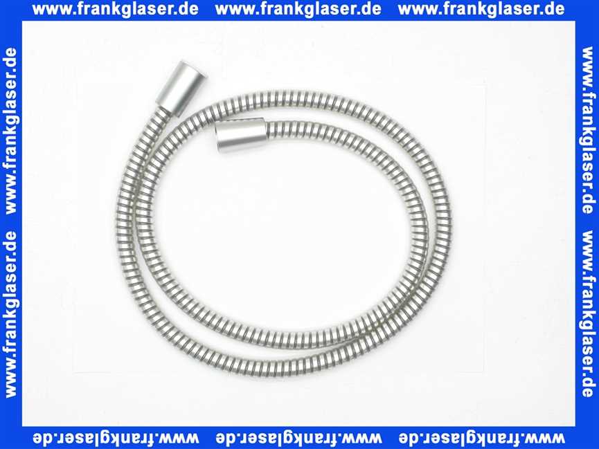 28110-E Kaja Metalleffekt-Flexschlauch Brauseschlauch mit Konus125 cm x 1/2 x 1/2 , in velourschrom