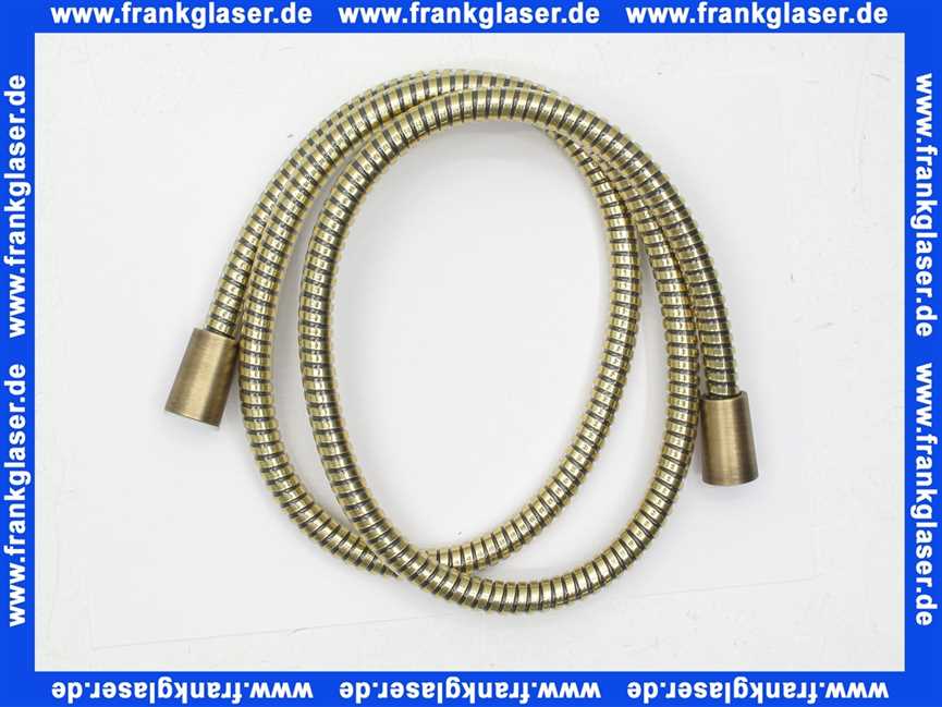 28112-B Kaja Metalleffekt-Flexschlauch Brauseschlauch mit Konus 150 cm x 1/2 x 1/2 , in bronze