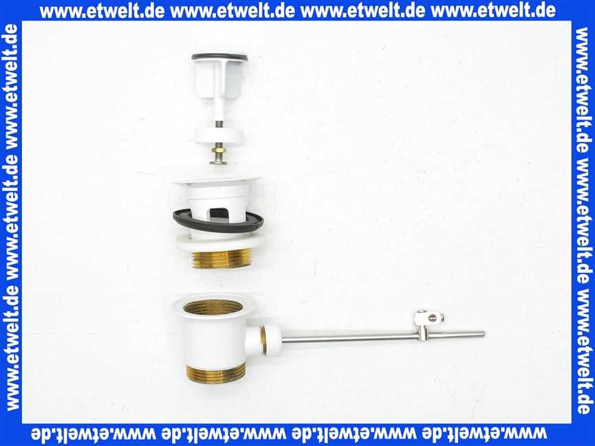 28910-W Kaja Ablaufgarnitur 1 1/4 , in weiß