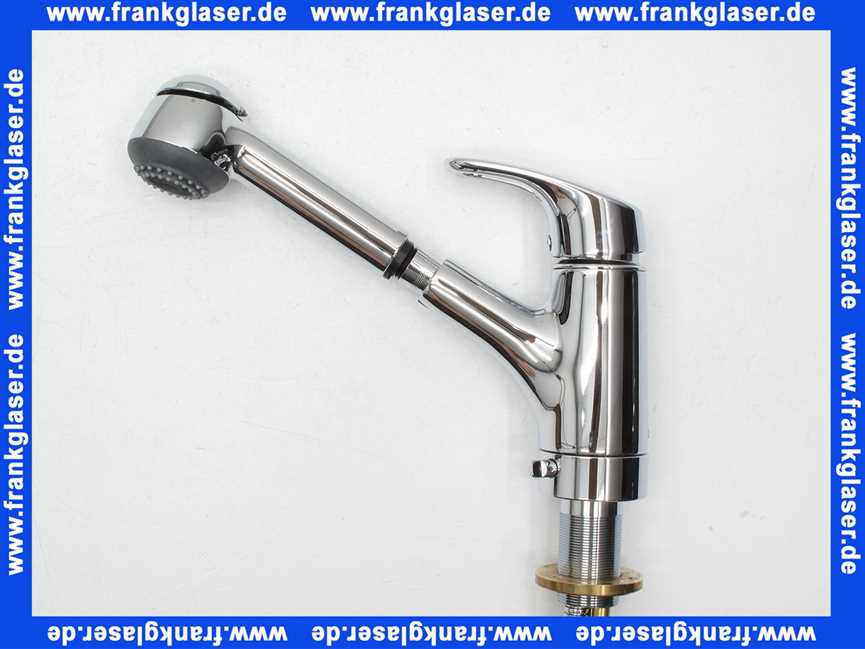 36832C Kaja MIX Einhand-Spültisch-Einlochbatterie mit Bügelhebel Hochdruck für Unterfenstermontage in Chrom