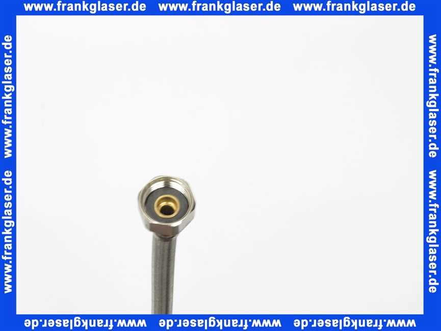 45519 Kaja Nirosta Druckschlauch für Einhebel Wannenrandarmatur M10x1 1/2Zoll 400mm