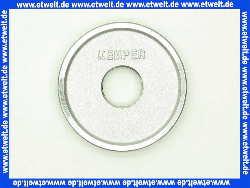 41055750001500 Kemper Wandscheibe Mutter matt verchromt zu Außenwandventil