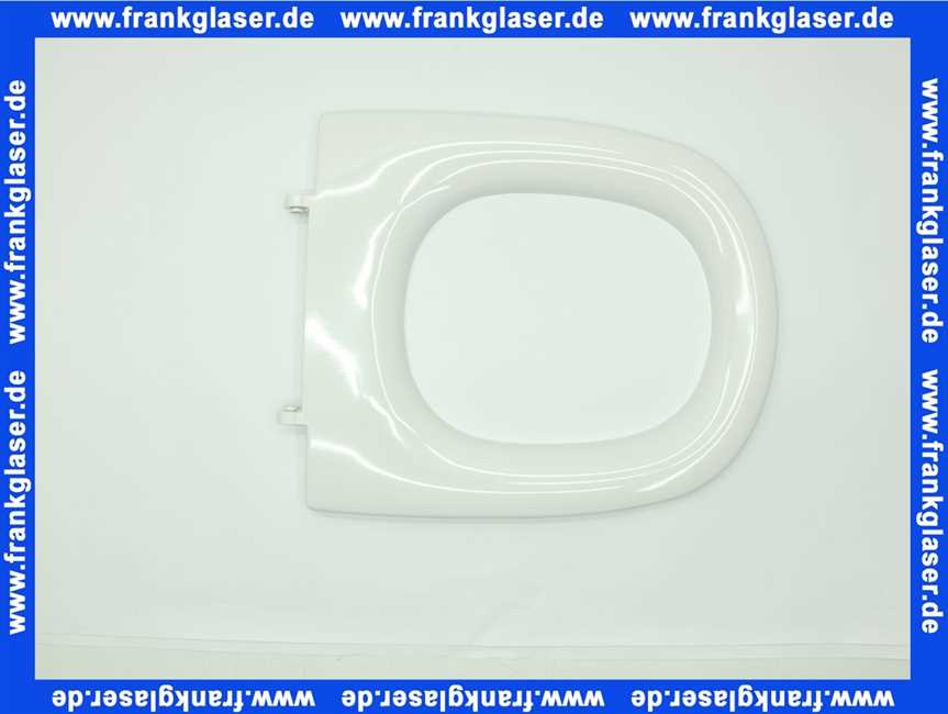 573620 Keramag Klosettsitz Vitelle mit Deckel Scharniere verchromt, weiss