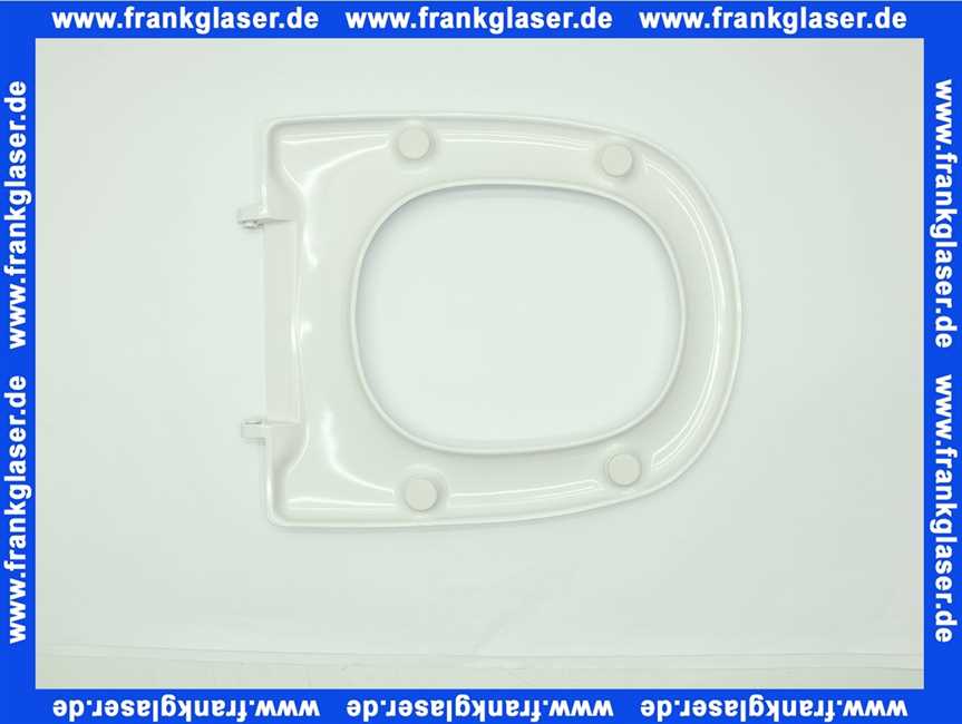 573620 Keramag Klosettsitz Vitelle mit Deckel Scharniere verchromt, weiss