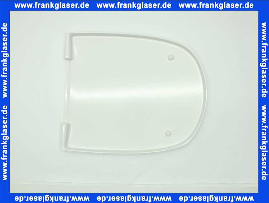 573620 Keramag Klosettsitz Vitelle mit Deckel Scharniere verchromt, weiss