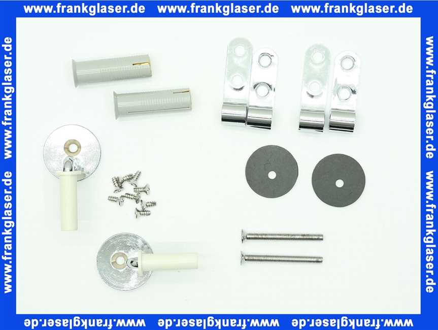 598090 Keramag Scharniersatz zu Opus WC-Sitz alte Ausführung verchromt
