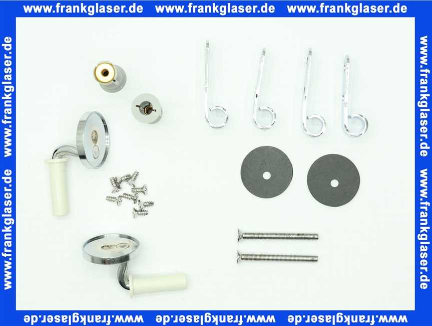 598090 Keramag Scharniersatz zu Opus WC-Sitz alte Ausführung verchromt