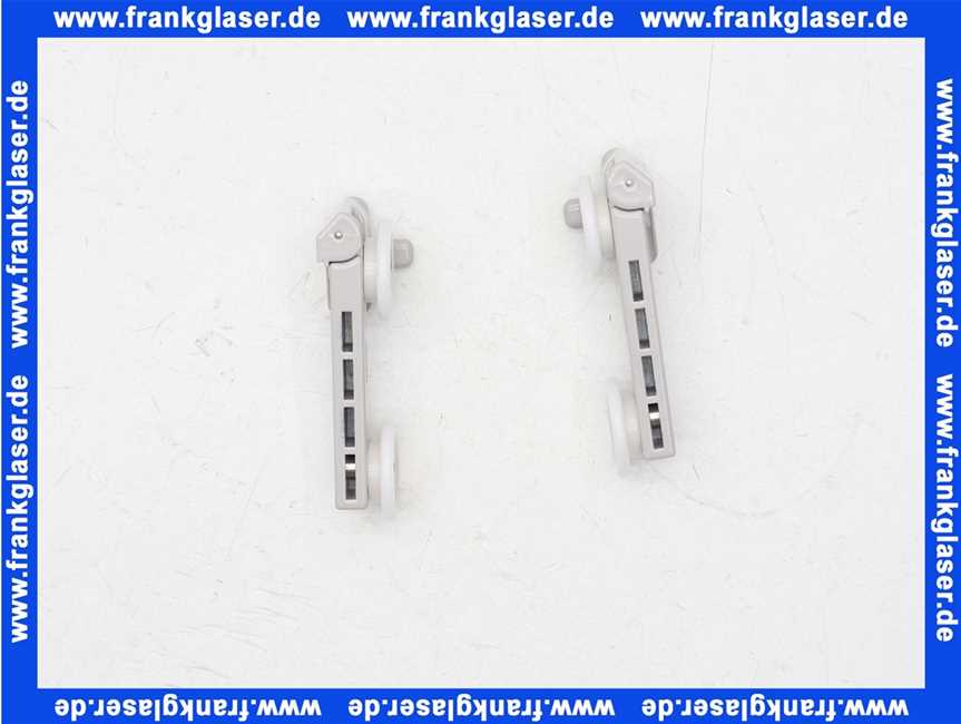 2533860 Kermi Laufwagen komplett zu Duschabtrennung Silber