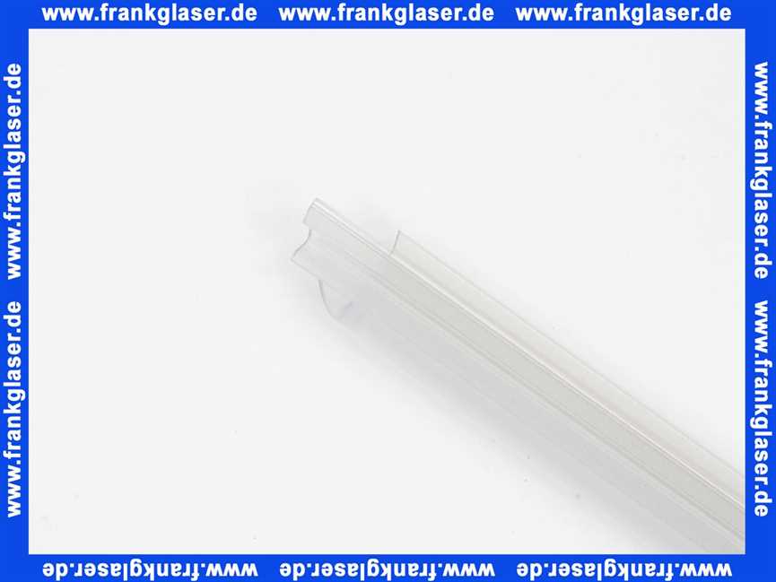 2534060 Kermi Duschlippe zu rahmenloser Duschkabine