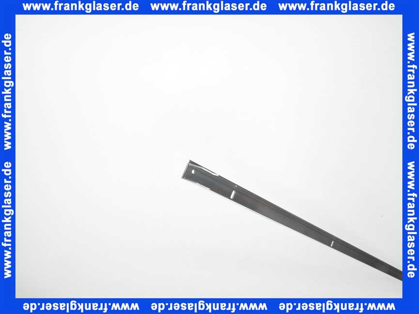 3200A Kermi Wandanschlussprofil AT1WL6 Hoehe 2000mm Silber Hochglanz