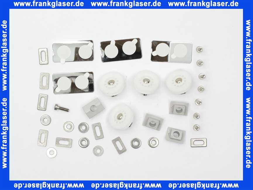 4038 Kermi Satz Laufrollen ICL Baugruppe zu I2T 40 Silber eloxal
