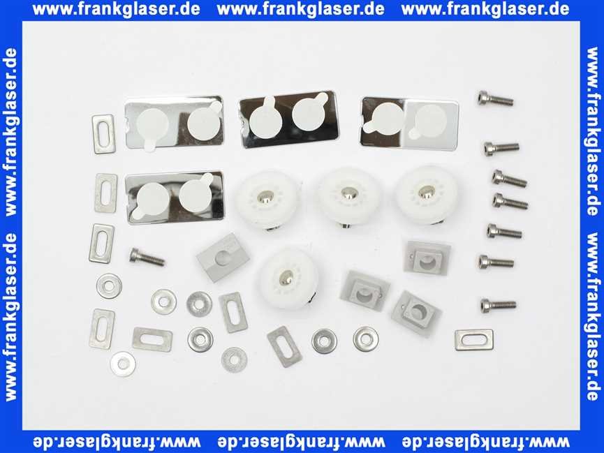 4038 Kermi Satz Laufrollen ICL Baugruppe zu I2T 40 Silber eloxal