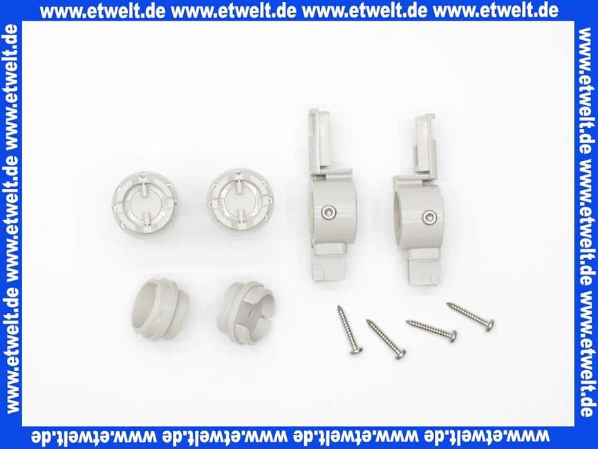 4504 Kermi Satz Lager unten zu silberner Duschabtrennung