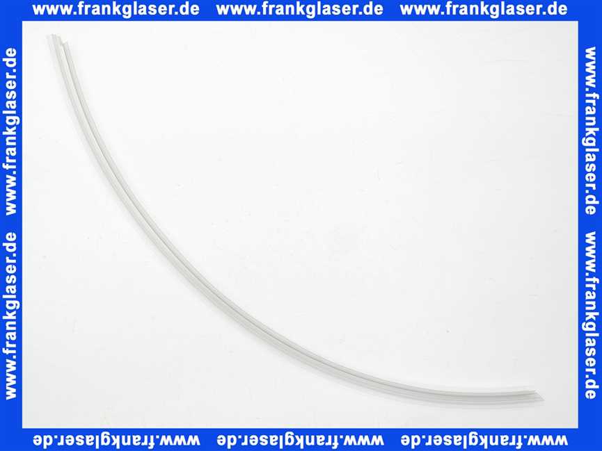 6069 Kermi Gleitdichtung für Duschabtrennung Bella ERD 1/4 Kreis Baujahr 1992