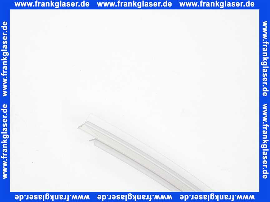 669 Kermi Dichtprofil für Serie Bella waagerecht in Silber