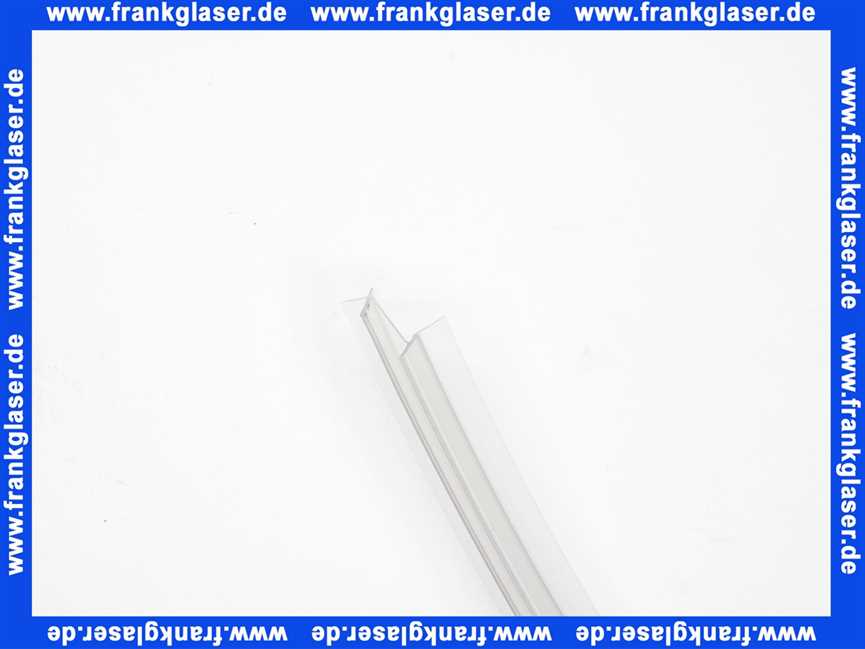 669 Kermi Dichtprofil für Serie Bella waagerecht in Silber