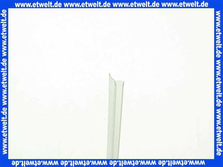 6925 Kermi Dichtleiste für Pendeltür Gloria PTD10018