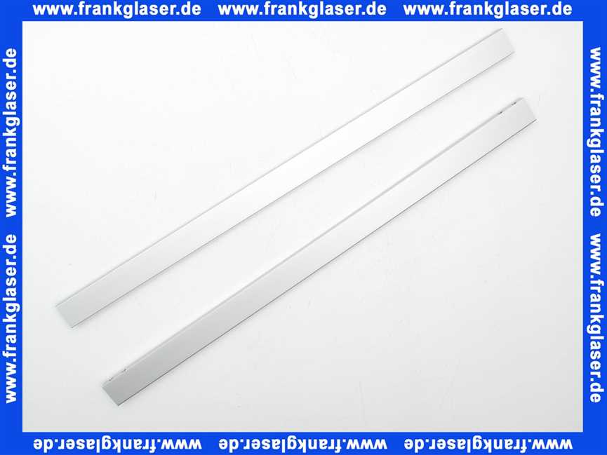 F412233 Kermi Rahmenprofil waagerecht zu Nova2000, Seitenwand silber-matt H:1600mm
