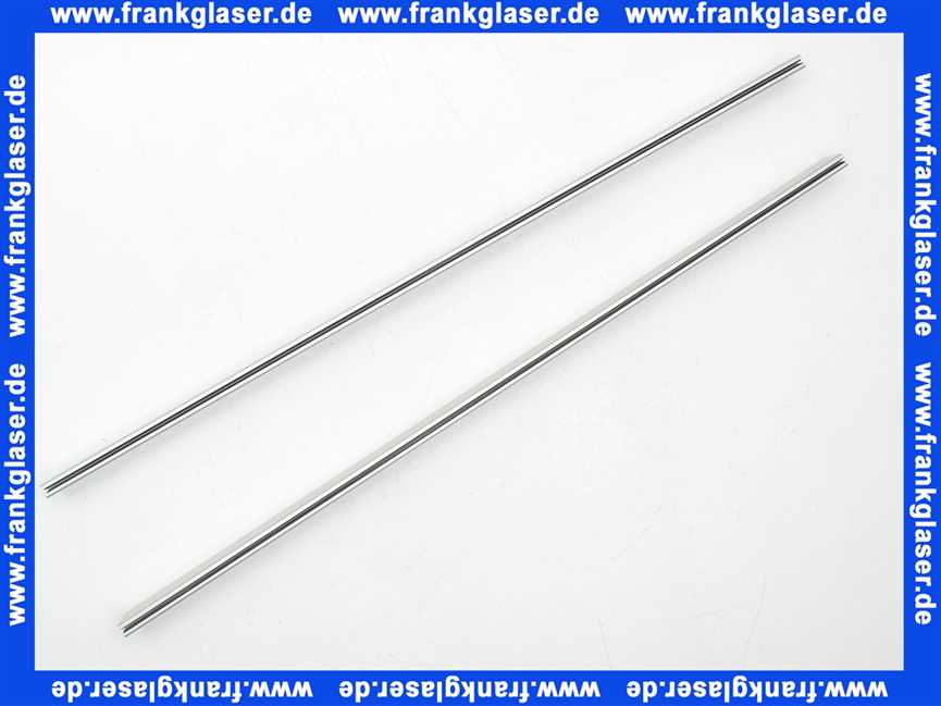 F412233 Kermi Rahmenprofil waagerecht zu Nova2000, Seitenwand silber-matt H:1600mm