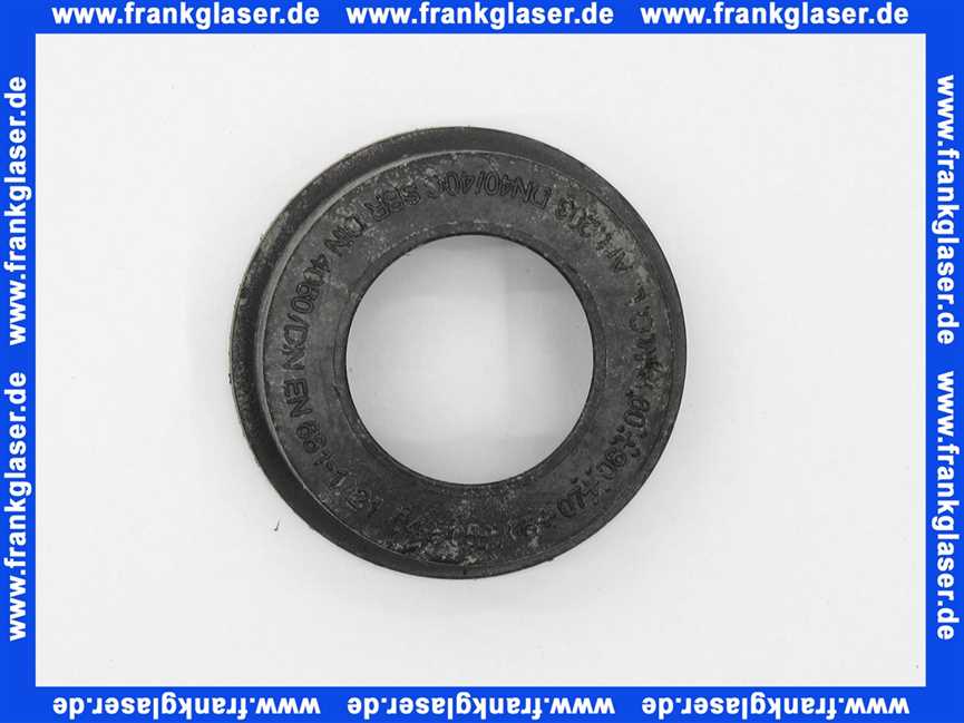 Kessel Gumminippel DN 40x40 schwarz 680020
