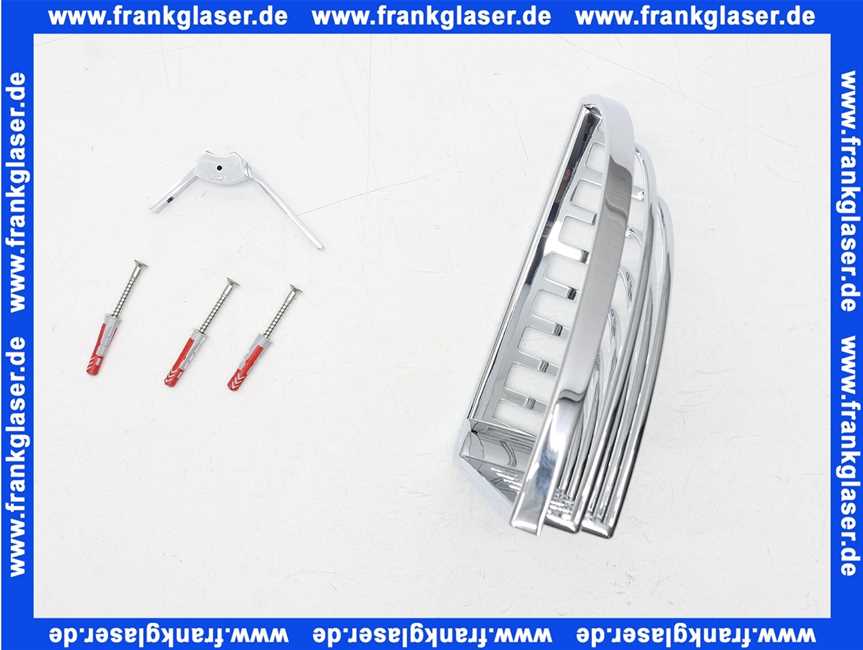 24944010000 Keuco Eckschwammkorb Seifenkörbe 24944, Drahtmodell,abnehmb.,H:47mm,verchromt