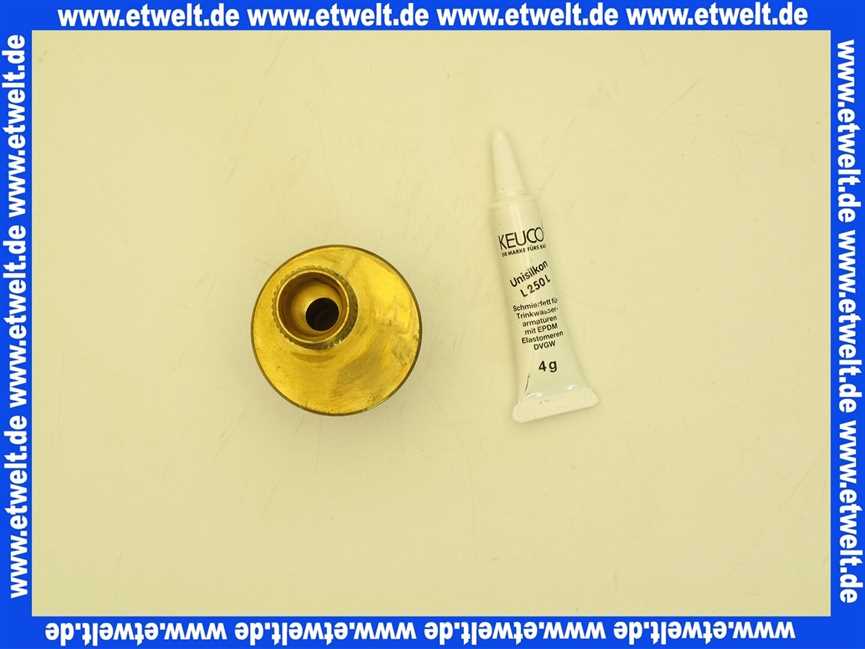 50100000131 Keuco S-Anschluß Ersatzt.Arm. 50100, mit O-Ringen, für 56028