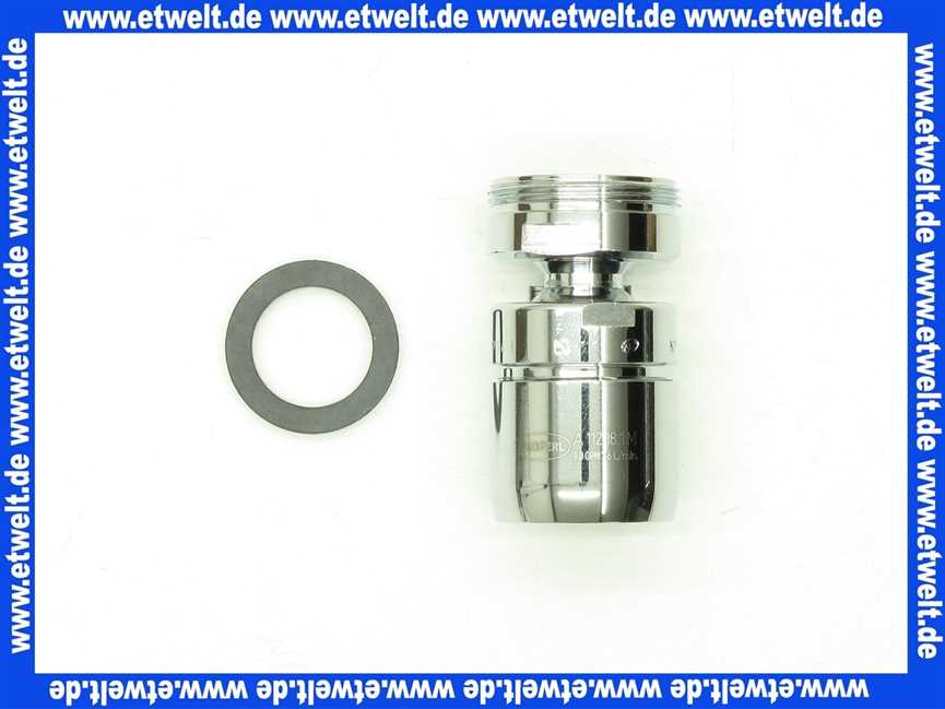 50100010062 Keuco Strahlregler Ersatzt.Arm. 50100, verchr., m. Kugelgelenk, M24 x 1,