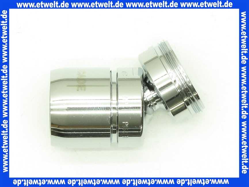 50100010062 Keuco Strahlregler Ersatzt.Arm. 50100, verchr., m. Kugelgelenk, M24 x 1,