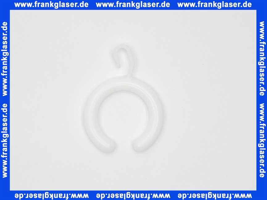 Keuco Vorhangring Plan 14927, halboffen, weiß 14927000103 (1 Stück)