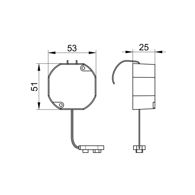 Keuco Konv. m. Anschl.kabel Ersatzt.ACC 19956000002 51x53x24,5 19956000002