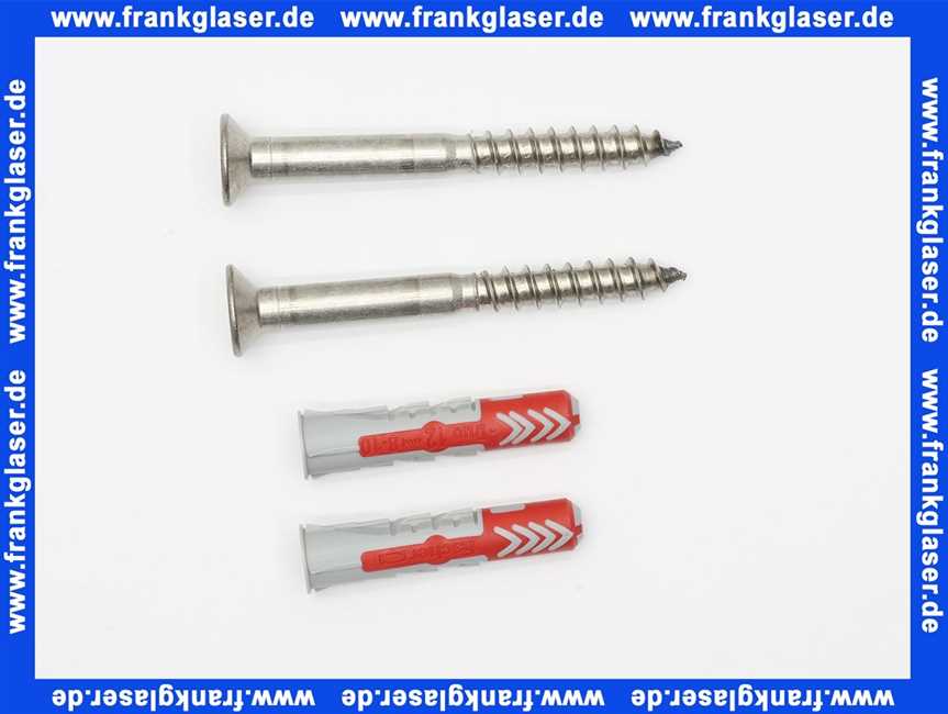 Keuco Befefestigungs-Set 2 Plan Care 34991, 2xSenkschraube 10x80 V2A 2xDübel UX12 34991000100