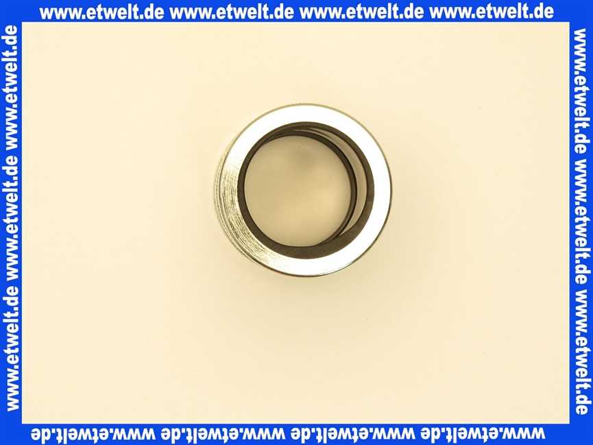 104320500 Kludi WT-u.Bidet-Sifon Rohrkupplung mit 2 Verschraubungen chrom